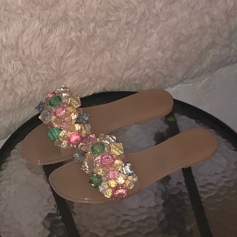 Pink gem jewel slides